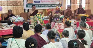 রাঙামাটিতে নানা আয়োজনে বৌদ্ধ পূর্ণিমা উদযাপন